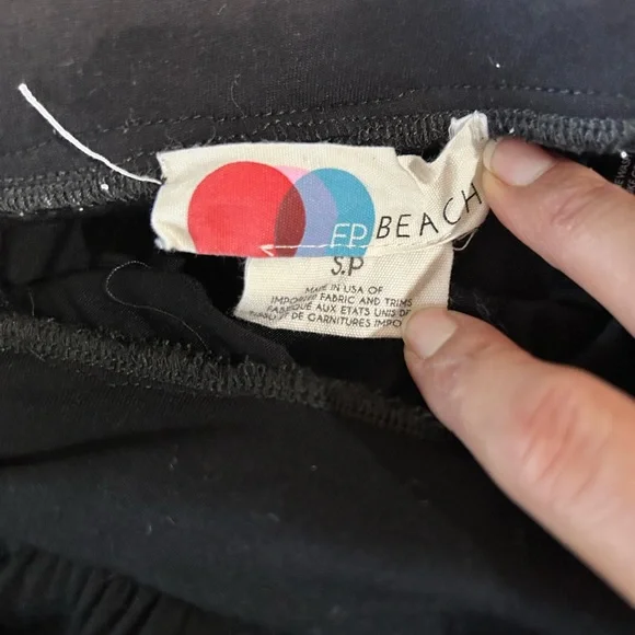 Free people beach Black jumpsuit